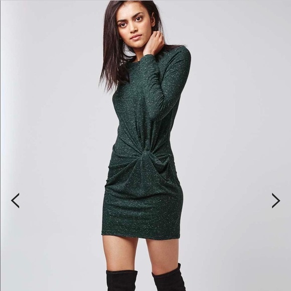 t shirt dress with knot at bottom